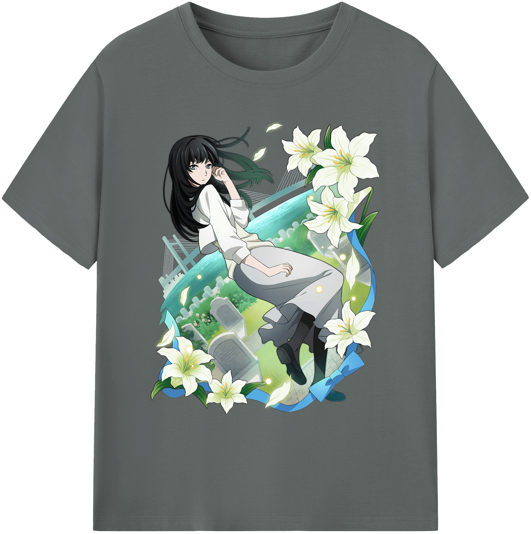 （画像用） 文豪ストレイドッグス Bungo Stray Dogs 綿100％ メンズ半袖Tシャツ｜肌触りやわらか＆通気性